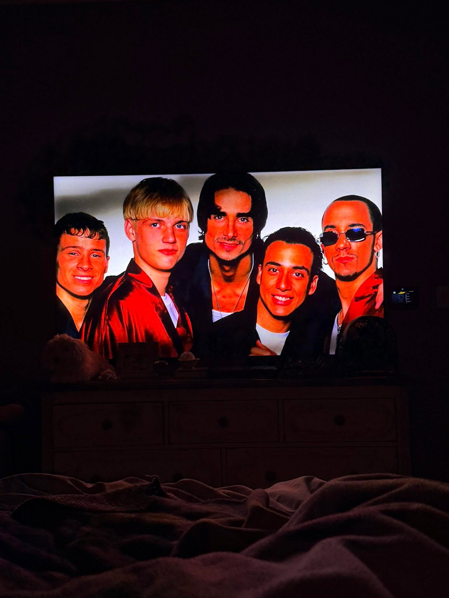 My kids are in Disney World (or don’t live here 😢), my husband is at a boxing event…..and I’m watching a Boy Band Documentary!  Happy Saturday night!