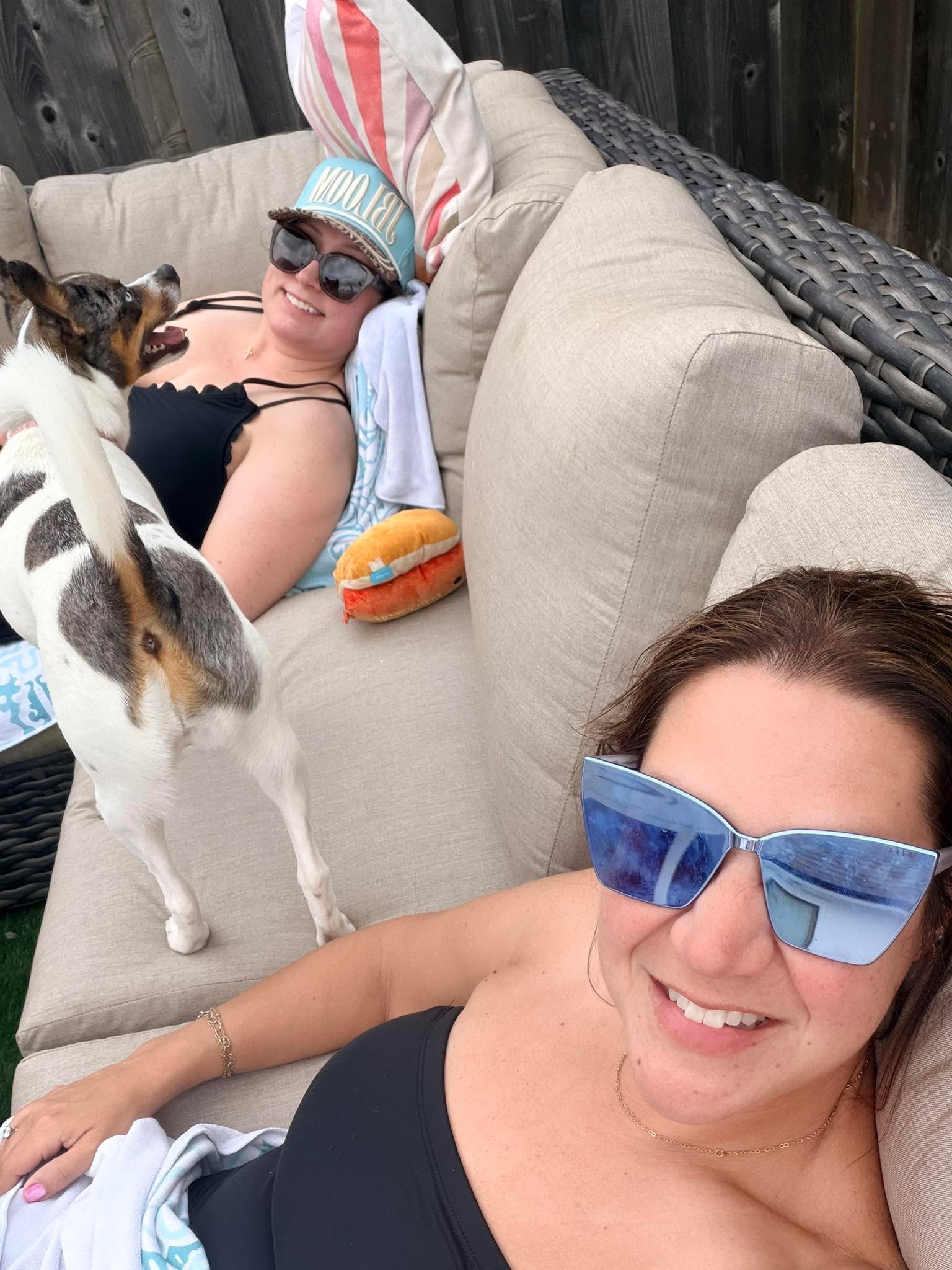 Sushi and ZERO Sun = Bestie Pool Day!!
