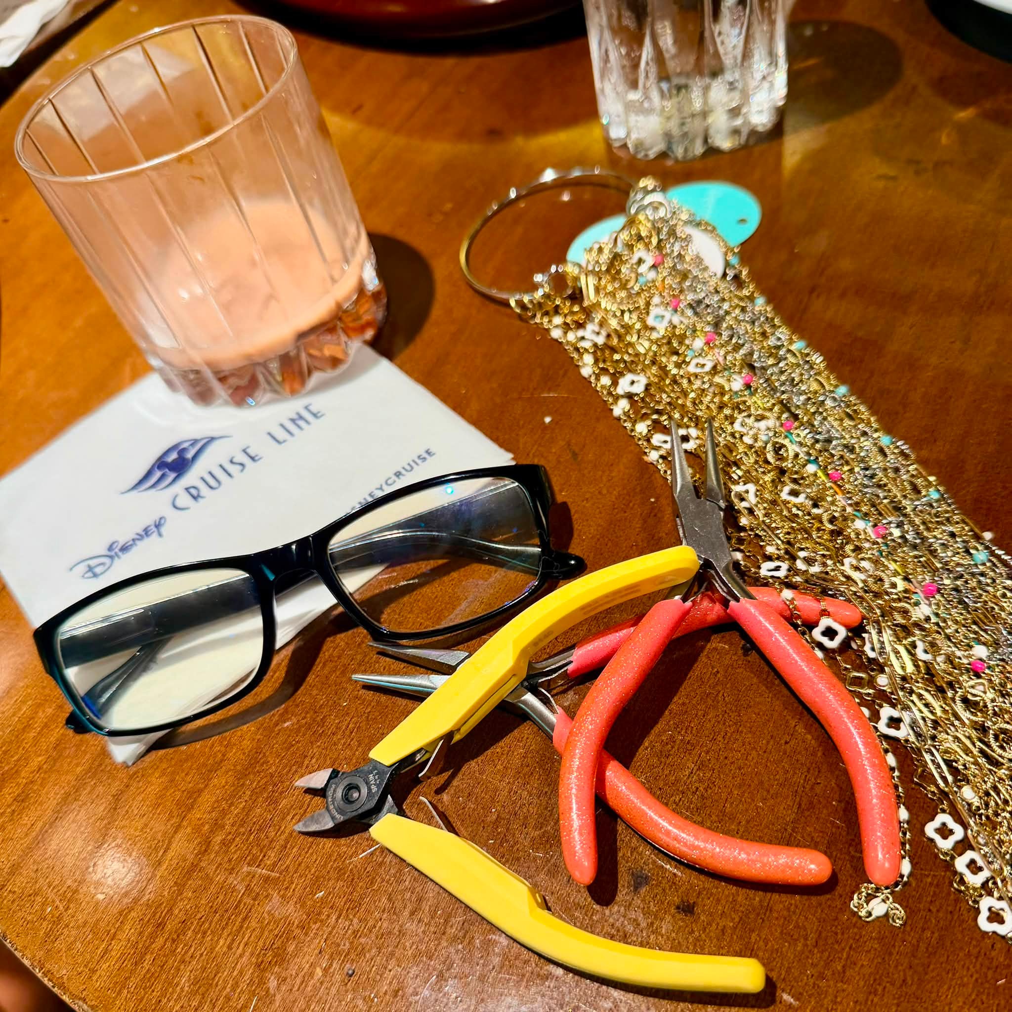 Just a little light LINXing at sea!!! I love that I can do this business ANYWHERE!  #havejewelryWILLtravel