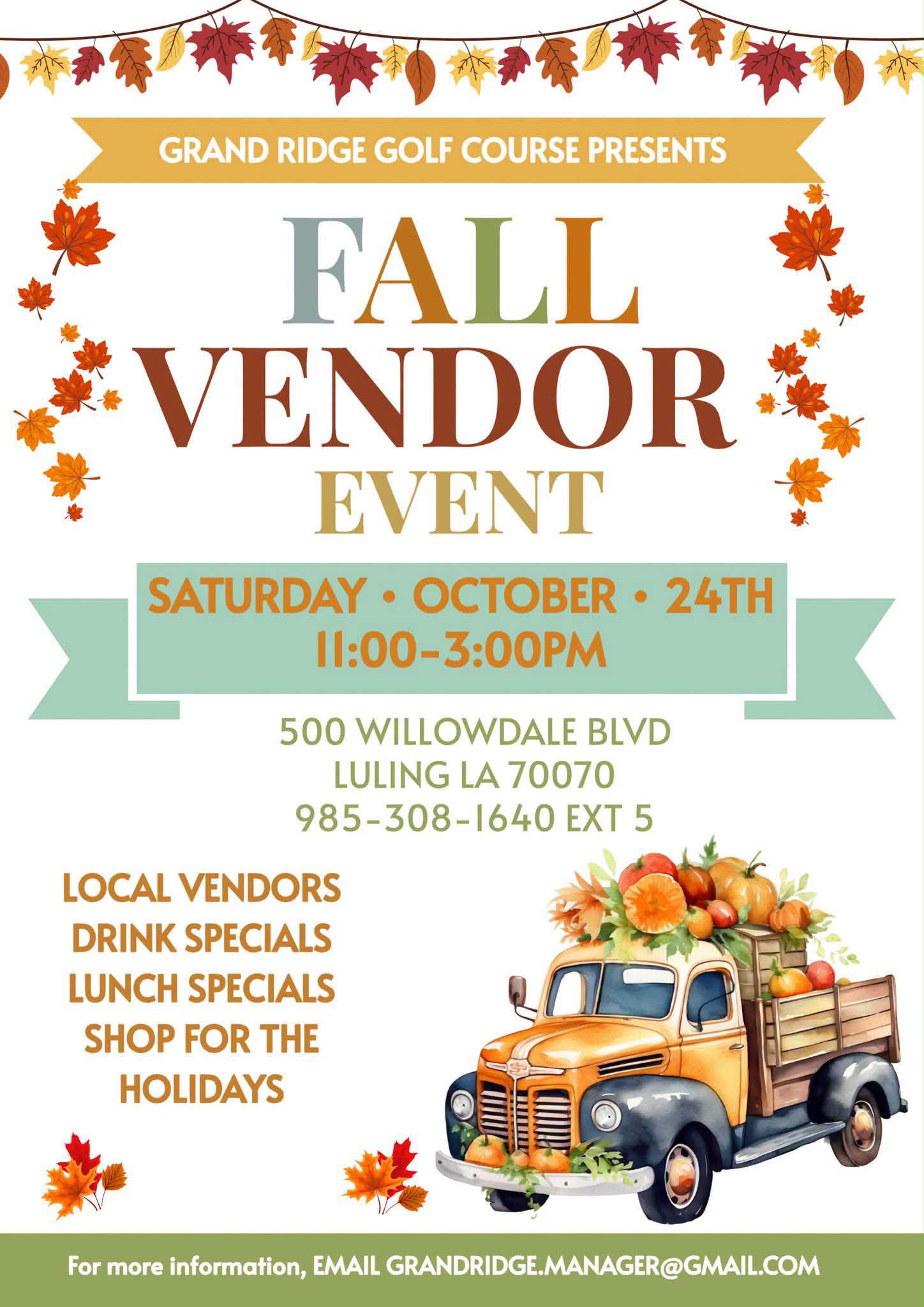 I’m so excited for this fun fall event at Grand Ridge Golf Club this Saturday!  Come out and see me, get some Christmas shopping started and bring your bestie to grab a LINX!! 

11-3 ❤️❤️